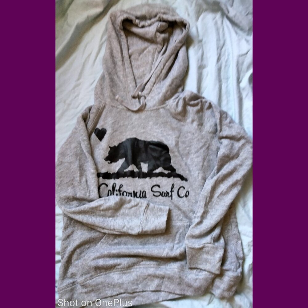 2 for 1 hooded sweatshirts California surf co. Large nwot